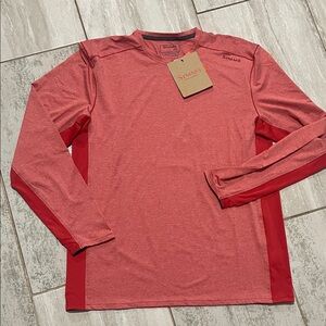 Simms Red Long Sleeve Men's Shirt